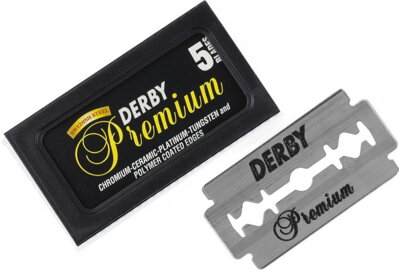 DERBY Premium celé žiletky 5 ks balenie