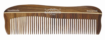 SIBEL Barburys hrebeň na vlasy ROSEWOOD N°1 - 17 cm