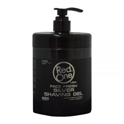 RED ONE shaving gel transparentný "silver" 1000 ml 