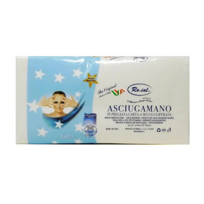 RO.IAL uterák 60 ks jednorazový papierový 37 cm x 67 cm