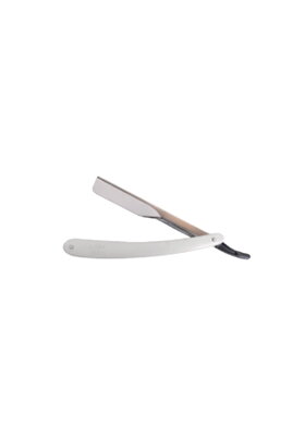 NISHMAN Easy Use Straight Shaving Razor White