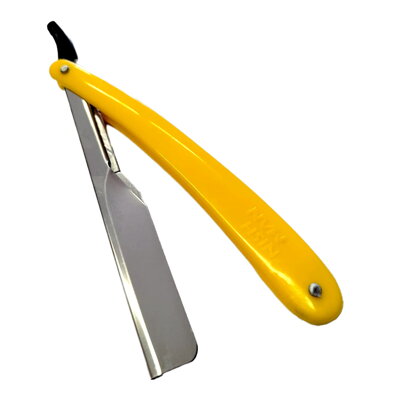 NISHMAN Easy Use Straight Shaving Razor Yellow