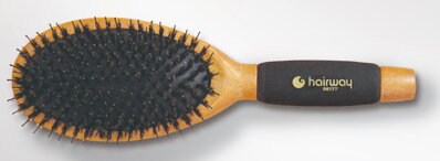 HAIRWAY kefa na vlasy oválna veľká, diviačie štetiny & nylon