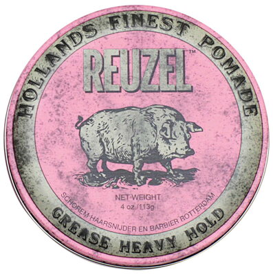 REUZEL Pink Heavy Hold Grease 113 g - pomáda na vlasy s extra silným spevnením