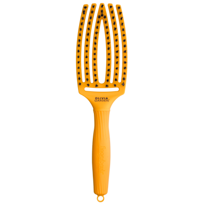 OLIVIA GARDEN Finger Brush kefa na vlasy masážna 6-radová stredná Sunflower
