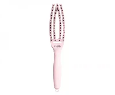 OLIVIA GARDEN Finger Brush kefa masážna 4-radová malá Pastel Pink