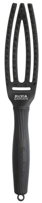 OLIVIA GARDEN Finger Brush kefa masážna 4-radová malá čierna