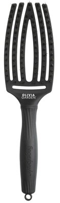 OLIVIA GARDEN Finger Brush kefa masážna 6-radová stredná čierna