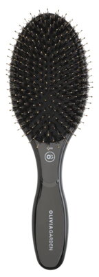 OLIVIA GARDEN Expert Care Oval kefa na vlasy oválna diviak / nylon čierna
