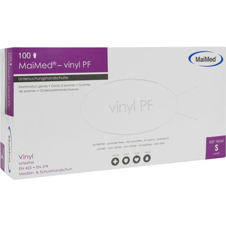 EFALOCK ochranné rukavice vinyl 100ks ´S´ nepúdrované