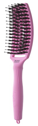 OLIVIA GARDEN Finger Brush Think Pink Tokyo kefa na vlasy masážna 6-radová stredná