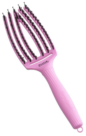 OLIVIA GARDEN Finger Brush Think Pink Tokyo kefa na vlasy masážna 6-radová stredná