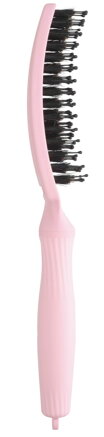 OLIVIA GARDEN Finger Brush Think Pink Jaipur Rose kefa na vlasy masážna 6-radová stredná