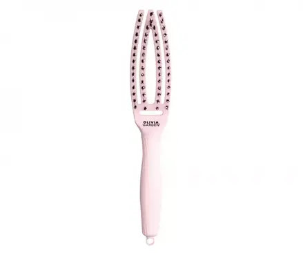 OLIVIA GARDEN Finger Brush kefa masážna 4-radová malá Pastel Pink