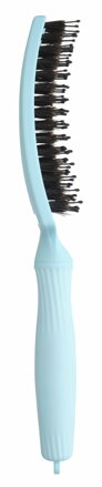 OLIVIA GARDEN Finger Brush kefa na vlasy masážna 6-radová stredná Blue Sky
