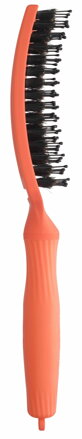 OLIVIA GARDEN Finger Brush kefa na vlasy masážna 6-radová stredná Orange Spritz 