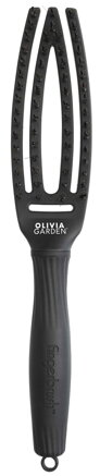 OLIVIA GARDEN Finger Brush kefa masážna 4-radová malá čierna