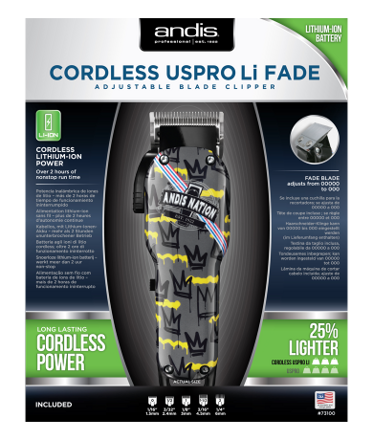 ANDIS 73100 Cordless UsPro Li Fade profesionálny vyholovací strojček na vlasy Li-aku / kábel 